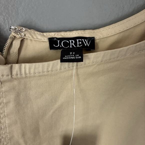 J. Crew Fitted lightweight chino dress Shift Old Money Coastal Preppy Sz 22 3X - Picture 6 of 11